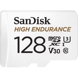 SanDisk High Endurance Monitoring paměťová kartam miniSDXC 128 GB Class 10, UHS-I, UHS-Class 3, v30 Video Speed Class vč. SD adaptéru