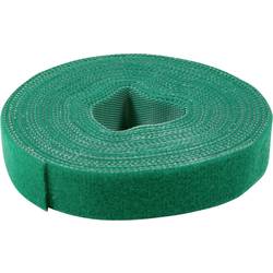 Value 25.99.5251 pásek se suchým zipem ke spojování flaušová část, háčková a flaušová část, háčková část (d x š) 25 m x 10 mm zelená 25 m