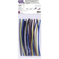 TRU COMPONENTS T1902CA044 sada smršťovacích bužírek modrá, hnědá, šedá, zelená, žlutá, černá Poměr smrštění:3:1, 2:1 20 díly