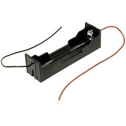 MPD BH-18650-W bateriový držák 1x 18650 kabel (d x š x v) 78 x 21 x 21 mm
