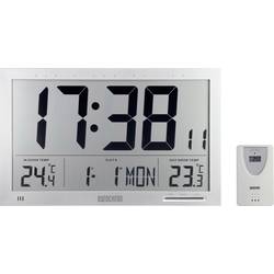 Eurochron EFWU Jumbo 102 DCF nástěnné hodiny 37 mm x 23 mm x 3 mm, stříbrná
