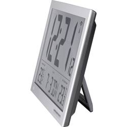 Eurochron EFWU Jumbo 102 DCF nástěnné hodiny 37 cm x 23 cm x 3 cm, stříbrná