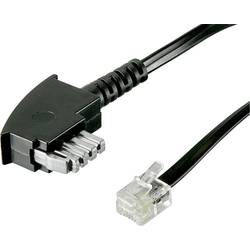 Basetech fax kabel [1x telefonní zástrčka TAE-N - 1x RJ12 zástrčka 6p6c] 6.00 m černá