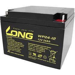 Long WP24-12 WP24-12 olověný akumulátor 12 V 24 Ah olověný se skelným rounem (š x v x h) 166 x 125 x 175 mm šroubované M5 VDS certifikace , nepatrné vybíjení,