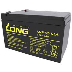 Long WP12-12A/F1 WP12-12A/F1 olověný akumulátor 12 V 12 Ah olověný se skelným rounem (š x v x h) 151 x 98 x 98 mm plochý konektor 4,8 mm VDS certifikace ,