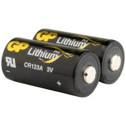 GP Batteries GPCR123APRO476C2 fotobaterie CR-123A lithiová 1400 mAh 3 V 2 ks