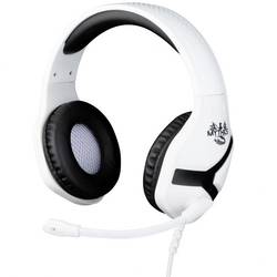 Konix NEMESIS PS5 HEADSET Gaming Sluchátka Over Ear kabelová stereo černá/bílá regulace hlasitosti