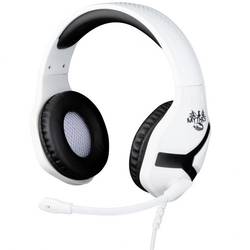 Konix NEMESIS PS5 HEADSET Sluchátka Over Ear kabelová, 28380, stereo, černá/bílá