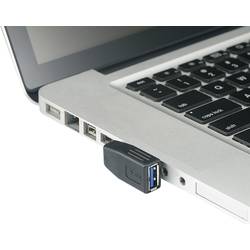 Adaptér Renkforce USB 3.0, zástrčka A ⇔ zásuvka A, bočně zahnutý o 90 ° nahoru