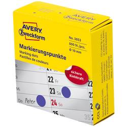 Avery-Zweckform 3853 popisovače etiket Ø 10 mm modrá 800 ks trvalé papír