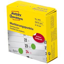 Avery-Zweckform 3851 popisovače etiket Ø 10 mm zelená 800 ks trvalé papír