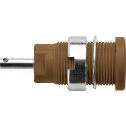 Schützinger DI SEB 6525 Ni / BR bezpečnostní vestavná zásuvka 4 mm hnědá 1 ks