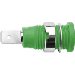 Schützinger DI SEB 6452 Ni / GN bezpečnostní vestavná zásuvka 4 mm zelená 1 ks