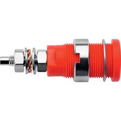Schützinger DI SEB 6446 Ni / RT bezpečnostní vestavná zásuvka 4 mm červená 1 ks