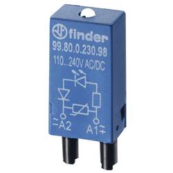 Finder zasouvací modul s diodou s varistorem , s ukazatelem, LED 99.80.0.230.08 10 ks