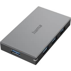 Hama 4 porty USB 3.0-hub šedá