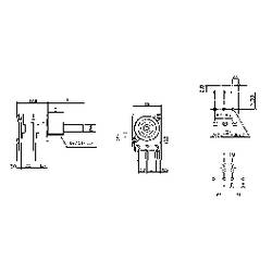 Potentiometer Service 4018 otočný potenciometr Stereo 0.05 W 10 kΩ 1 ks