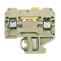 SAK Series, Test-disconnect terminal, Rated cross-section: 4 mm², Screw connection, PA 66, Beige, Direct mounting SAKR 0412160000 Weidmüller 100 ks