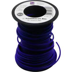 TRU COMPONENTS 1564476 lanko/ licna, LiY, 1 x 0.75 mm², modrá, 10 m
