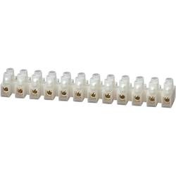 TRU COMPONENTS svítidlové svorky Pro kabel o rozměru: 1.5-2.5 mm² Tuhost (příčný řez): 1.5-2.5 mm² Pólů: 12 bílá 1 ks