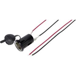 TRU COMPONENTS Autozásuvka s ochrannou krytkou Proudová zatížitelnost (max.)=10 A 12 V/DC