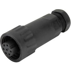 Weipu 814058 kulatý faston zásuvka, rovná Počet kontaktů: 6 + PE Série konektoru: WA 1 ks