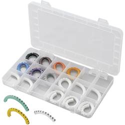 TRU COMPONENTS ECMKS-1 označovací klip na kabely Otisk (Kabelový značkovač) 0 - 9, L, N, R, S, T, PE, +, - Rozsah vnějšího průměru 1 do 3 mm
