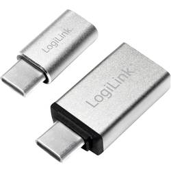 LogiLink USB 3.0 adaptér [1x USB-C® zástrčka - 1x micro USB 2.0 zásuvka B, USB 3.2 gen. 1 zásuvka A] AU0040 0 mm