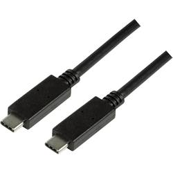 LogiLink USB kabel USB 3.2 Gen1 (USB 3.0 / USB 3.1 Gen1) USB-C ® zástrčka, USB-C ® zástrčka 0.50 m černá CU0128