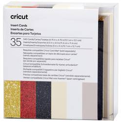Cricut Insert Cards Glitz & Glam S40 sada karet tmavě šedá (taupe), krémová, bílá