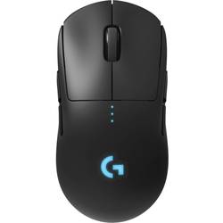 Logitech Gaming G Pro herní myš bezdrátový optická černá 6 tlačítko 16000 dpi s podsvícením, výměnné boční díly, odnímatelný kabel