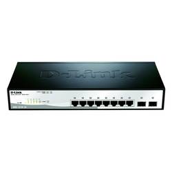 D-Link DGS-1210-10/E síťový switch RJ45/SFP, 8 + 2 porty, 20 GBit/s