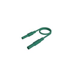 SKS Hirschmann MAL S GG-B 50/2,5 gn bezpečnostní měřicí kabely 4mm bezpečnostní zástrčka 4mm bezpečnostní zdířka 50 cm zelená 1 ks