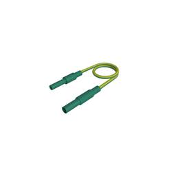 SKS Hirschmann MAL S GG-B 50/2,5 ge/gn bezpečnostní měřicí kabely 4mm bezpečnostní zástrčka 4mm bezpečnostní zdířka 50 cm žlutozelená 1 ks