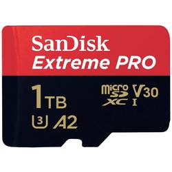 SanDisk Extreme PRO paměťová karta microSDXC 1 TB Class 10, UHS-I, v30 Video Speed Class nárazuvzdorné, vodotěsné