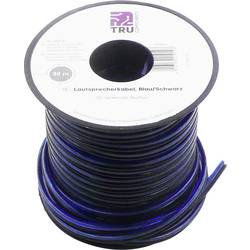 TRU COMPONENTS 1565745 reproduktorový kabel 2 x 0.8 mm² modrá, černá 30 m