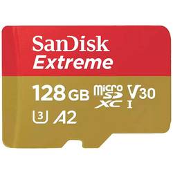 SanDisk Extreme paměťová karta microSDXC 128 GB Class 10 UHS-I nárazuvzdorné, vodotěsné