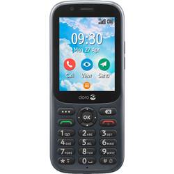 doro 730X outdoorový mobilní telefon IP54, tlačítko SOS grafit