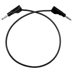 Mueller Electric BU-P4911B-24-0 měřicí kabel banánková zástrčka banánková zástrčka 0.6 m černá 1 ks