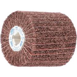 PFERD TOOLS 44641108 Brusný válec z netkané textilie POLINOX PNZ, Ø 100 x 100 mm, klínová drážka 19 mm, a 80/M pro jemné broušení a konečná úprava 100 mm 1 ks