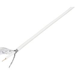 TRU COMPONENTS RG6 /U, 1567364 koaxiální kabel, vnější Ø: 6.60 mm, 75 Ω, 120 dB, bílá, 100 m
