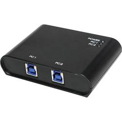 LogiLink UA0216 2 porty USB 3.0 přepínač černá
