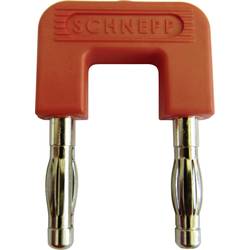 Schnepp 19/4rt zkratovací můstek červená Ø pin: 4 mm Rozestup hrotů: 19 mm 1 ks