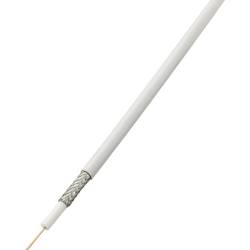 TRU COMPONENTS RG6 /U, 1567169 koaxiální kabel, vnější Ø: 6.60 mm, 75 Ω, 65 dB, bílá, 25 m
