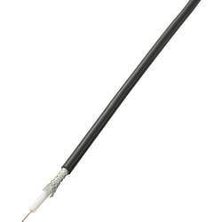 TRU COMPONENTS RG58, 1567202 koaxiální kabel, vnější Ø: 5 mm, 75 Ω, 52 dB, černá, 100 m