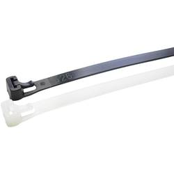 WKK 11837071, 11837071, stahovací pásky, 7.60 mm, 100 mm, černá, rozpojitelná, odolná vůči UV záření, odolné vůči olejům, odolné vůči rozpouštědlům, odolné