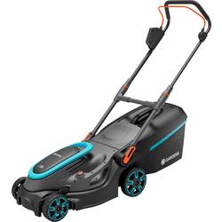 GARDENA PowerMax 37/36V P4A Read akumulátor Akumulátorová sekačka + 2. akumulátor, vč. nabíječky, výškově nastavitelná rukojeť 18 V šířka sekání 370 mm
