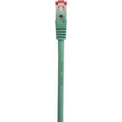 Renkforce RF-5503262 RJ45 síťové kabely, propojovací kabely CAT 6 S/FTP 10.00 m zelená s ochranou, pozlacené kontakty, samozhášecí 1 ks