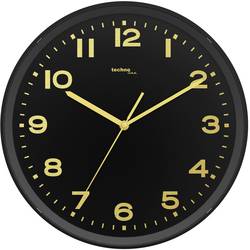 Techno Line WT 8500-1 gold DCF nástěnné hodiny 30 cm x 4.1 cm , černá