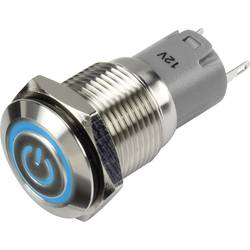 TRU COMPONENTS LAS2GQF-11ZET/B/12V/S/P, 1303026 tlačítkový spínač, 16 mm, 48 V/DC, 2 A, 1 ks